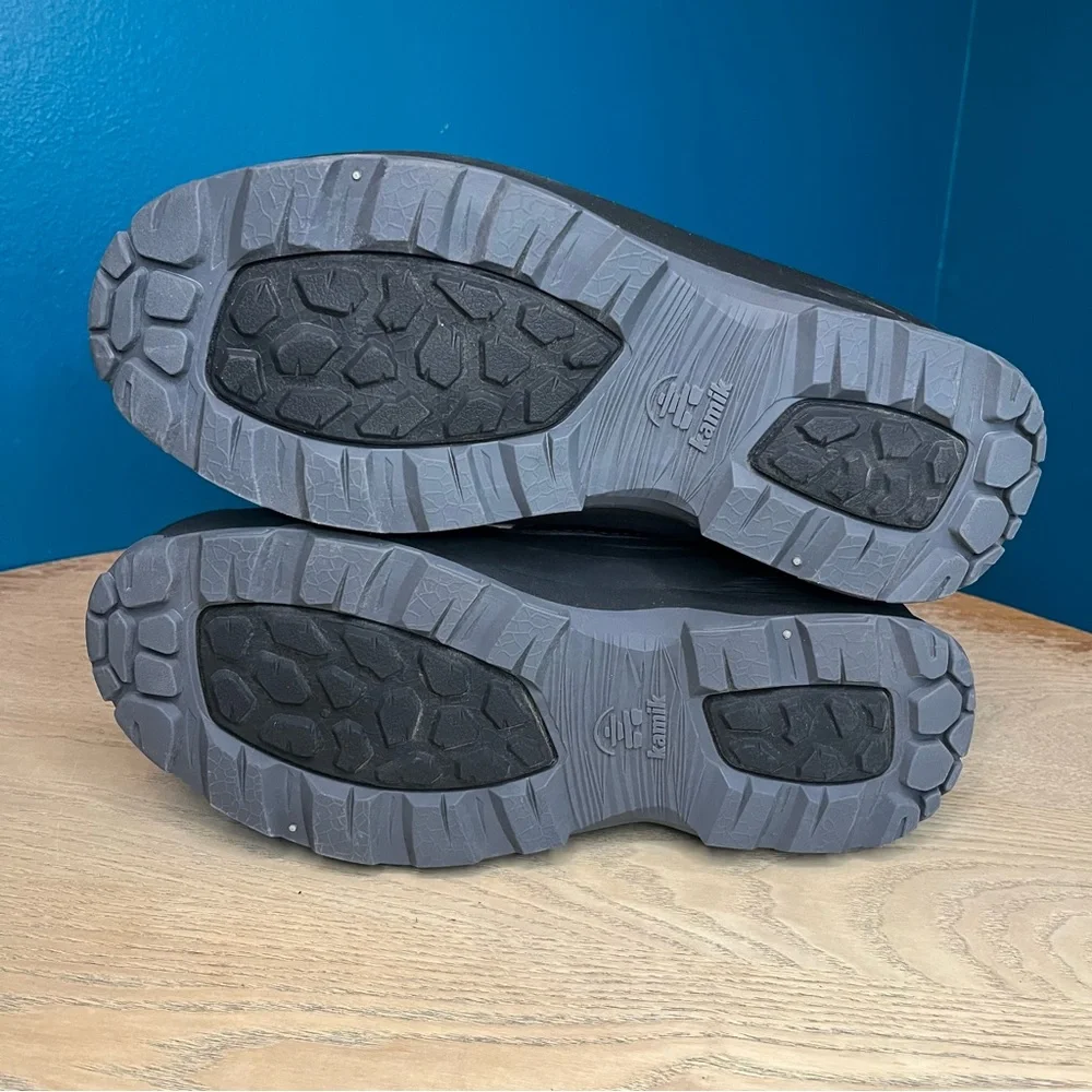 New! Kamik Men's Iceland Winter Snow Boots Charcoal Gray Size 11 Outdoor Gorp